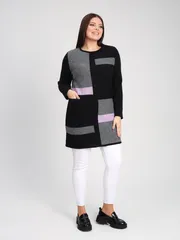 Jumper BONADI #1899 chernyj-lilovyj