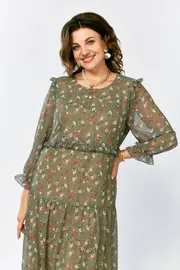 Платье LS арт. 25301 зеленый