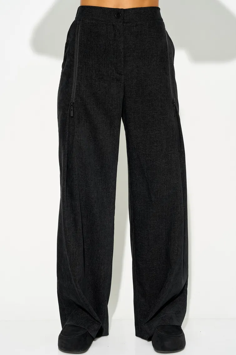 Spodnie LAIKONY #L-894-2 chernyj melanzh