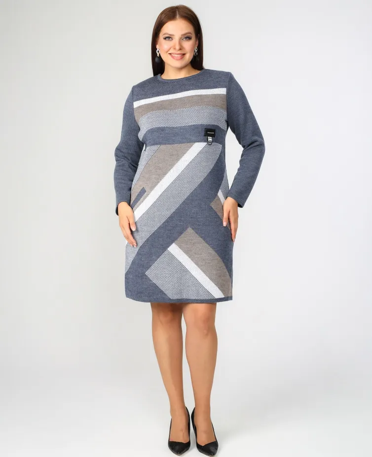 Dress BONADI #1346 bajkal-kapuchino
