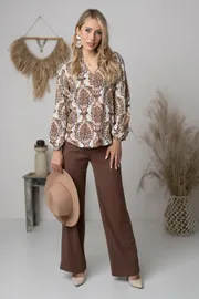 Trousers nika.pl #0303001 Hajdan-30 bezhevyj