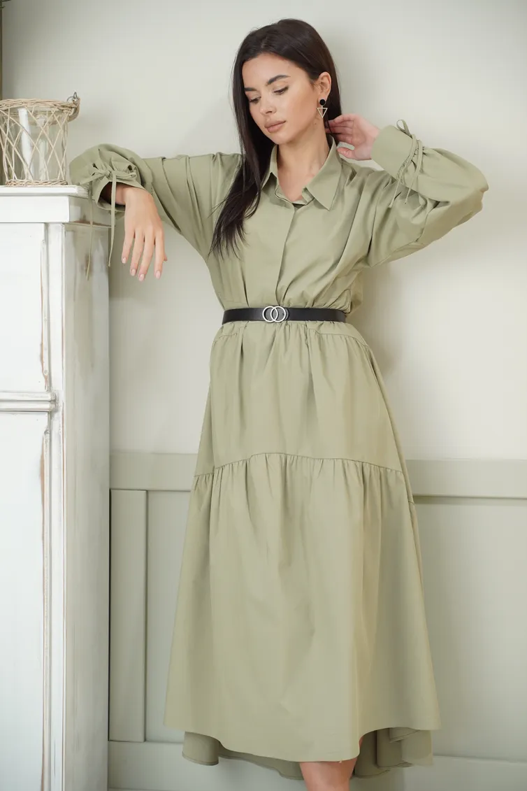 Sukienka Ladis Line #1314 xaki