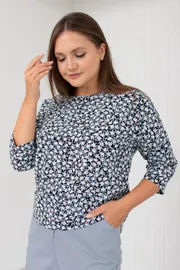 Blouse TOOK A LOOK & Angelika #TB-300 belye cvety