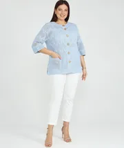 Sweter BONADI #2187 goluboj