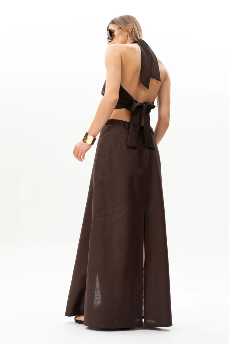 Bluzka SILVERSPICE #S-7512 (shokolad)