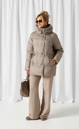 Coat Beautiful & Free 1018 seryj