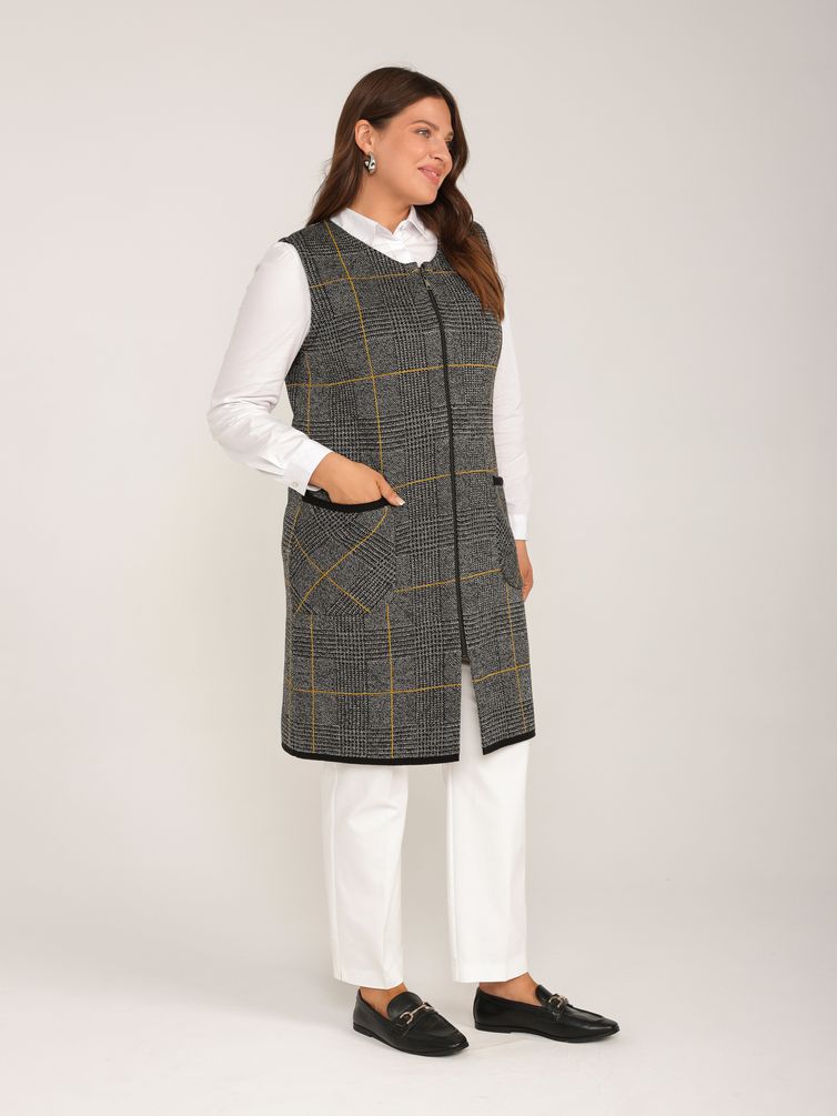 Swetry, kardigany, żakiety BONADI #1926 gorchica