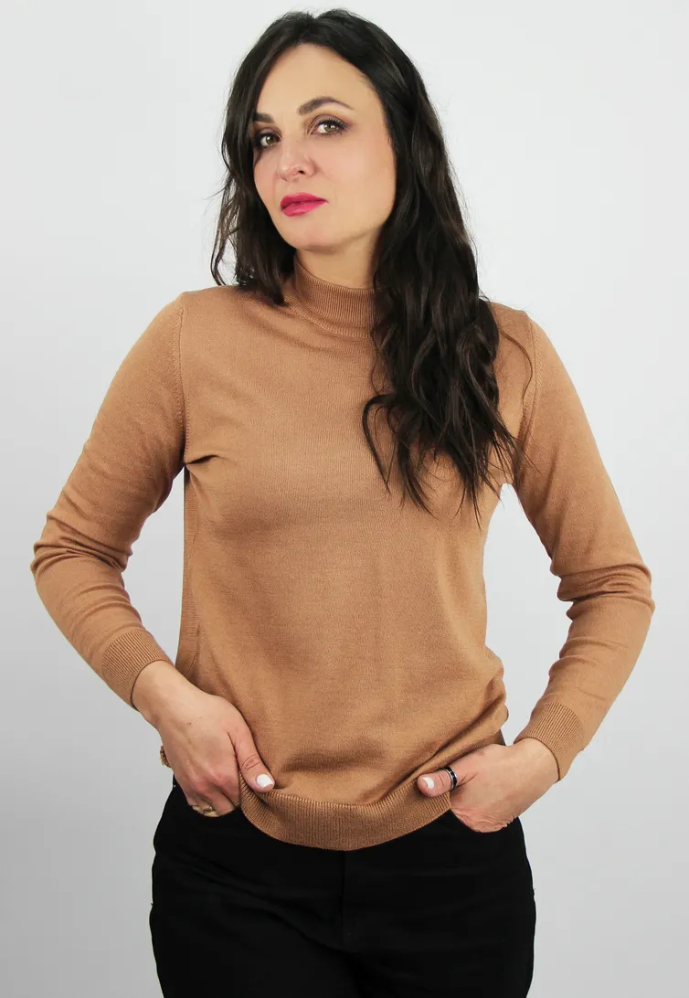 Sweter Polesie #S3733-23 4S0679-D43 muss mokko 158