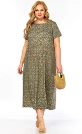 Dress LadyThreeStars 2682 myatnyj print
