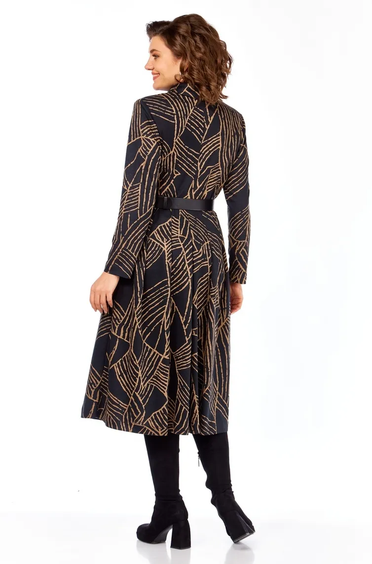 Dress Milora #1164/1 chernyj s listyami