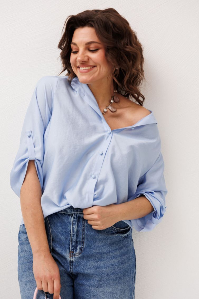 Koszula Anelli Laurel #1663.1 golubika