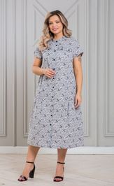 Dress NOVITA 1338-1 seryj