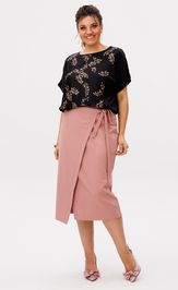 Юбка Anelli Laurel 1858 пыльная роза