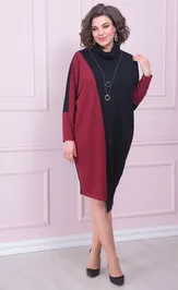 Sukienka Ладис Лайн 1519 vishnya+chernyj