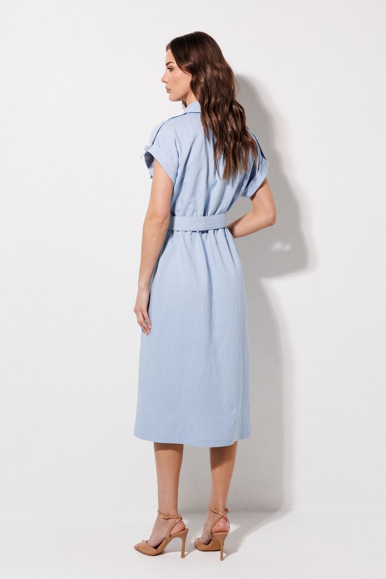 Платье Люше арт. 4390 голубой