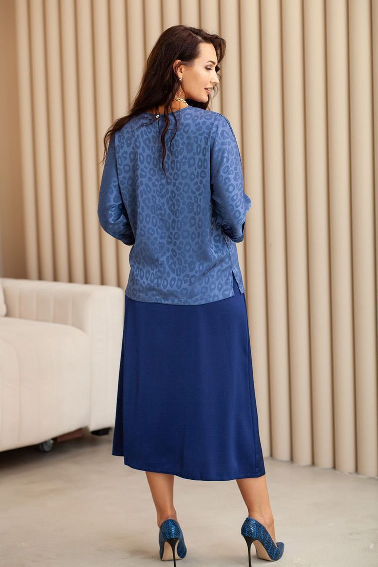 Bluzka TOOK A LOOK & Angelika #MD-249-1 indigo