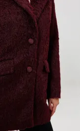 Płaszcz MiSlana 1148 bordo