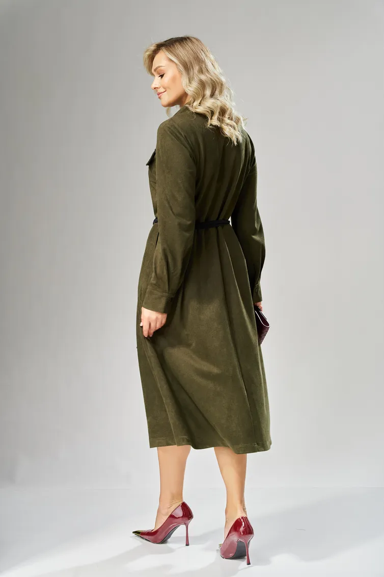 Sukienka Ava fashion #M-239 xaki