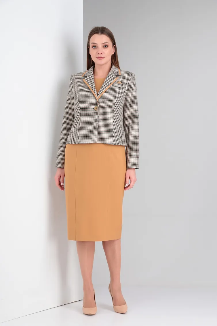 Zestaw Vilena-fashion #750 gusinaya lapka+karamel