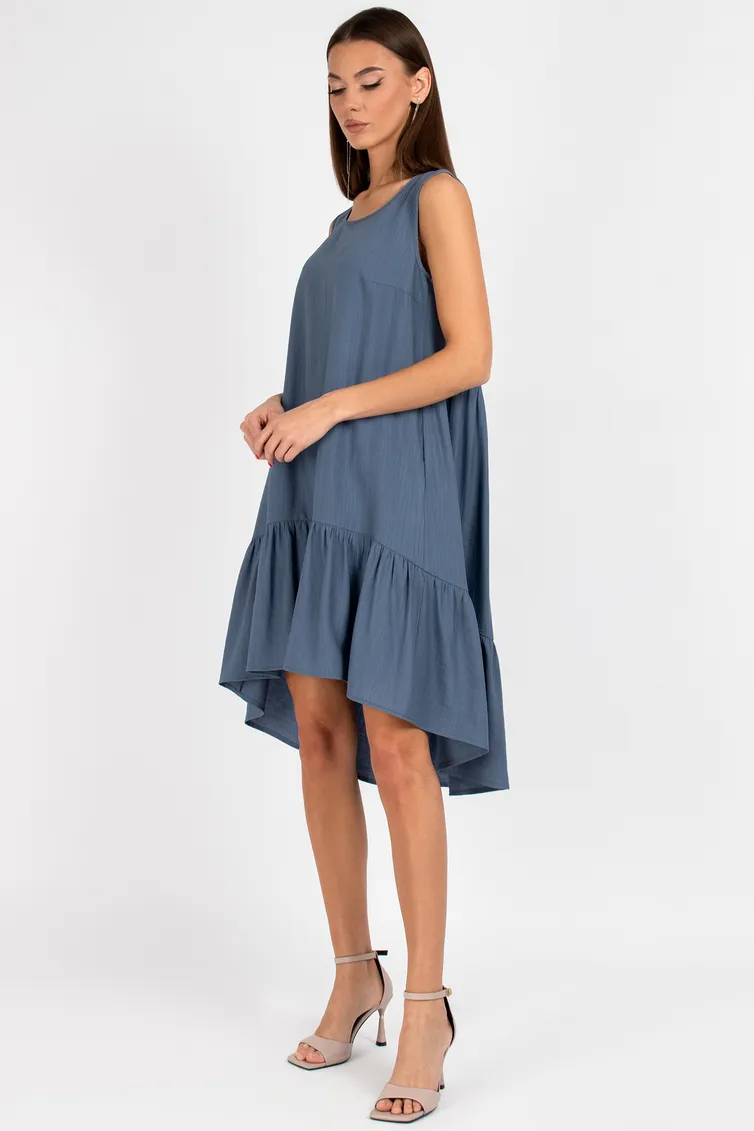 Dress VIZAVI #838 sero-sinij