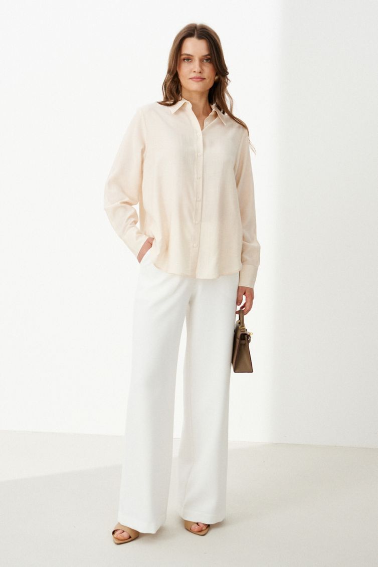 Блузка Panda арт. 103044 светло-бежевый