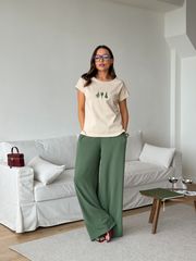 Костюм Dilana Vip арт. 2139 бежевый/зеленый