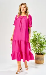 Платье Ava fashion М-211 фуксия
