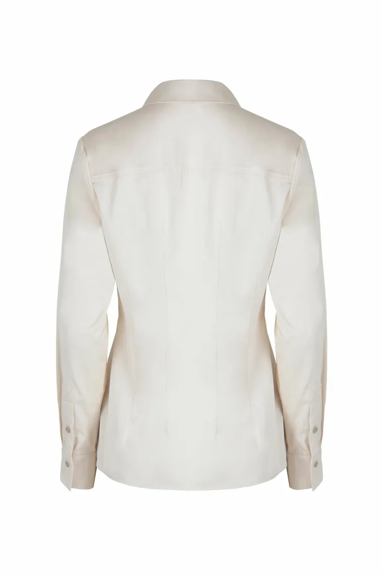 Blouse Elema #2K-1002 bezhevyj 170