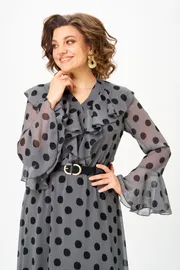 Sukienka Anastasia MAK #1280 seryj+chernyj