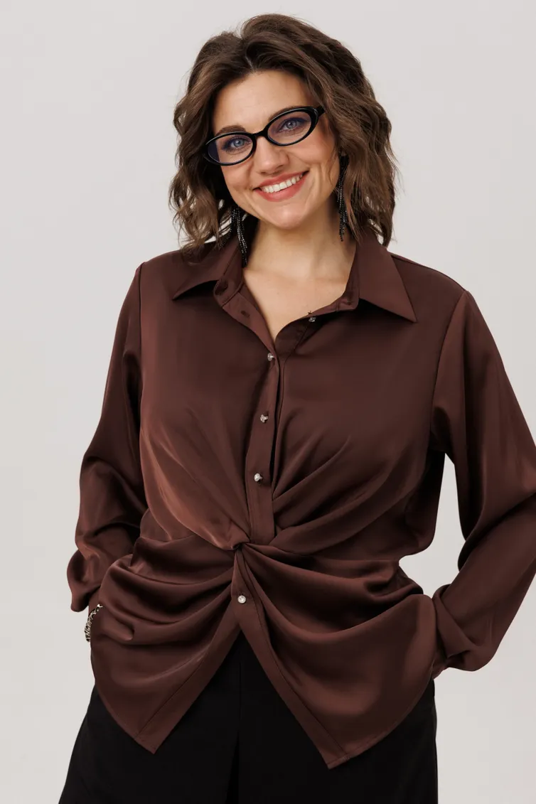 Bluzka Anelli Laurel #1791 ajs brauni