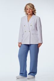 Костюм OVERYOU арт. 246/1 белый с голубым