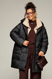 Coat Beautiful & Free #8010 chernyj