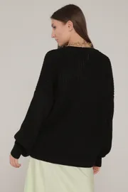 Sweter Romgil #TZ581V chernyj