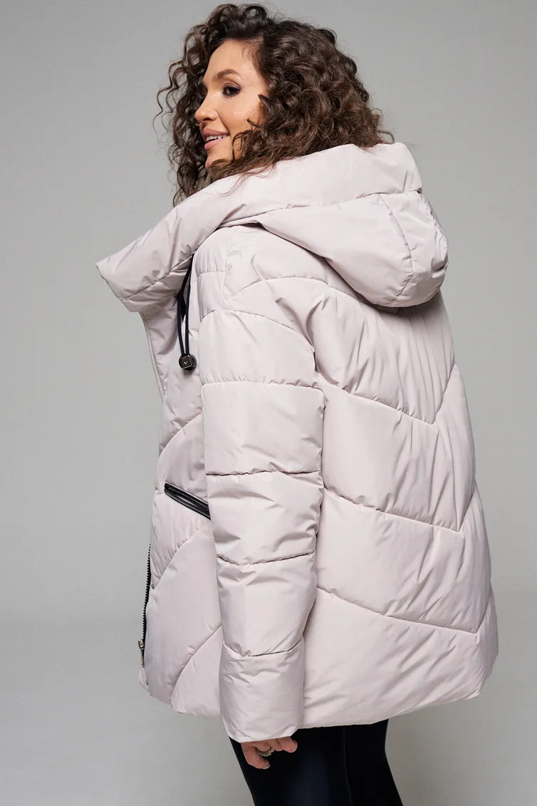 Kurtka Beautiful & Free #6110 sero-bezhevyj