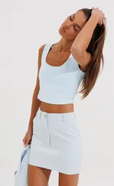 Юбка V&N fashion 1175_голубой