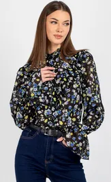 Блузка VIZAVI 744.1 цветы