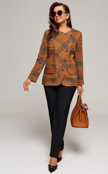 6192 рыжий+клетка+чёрный