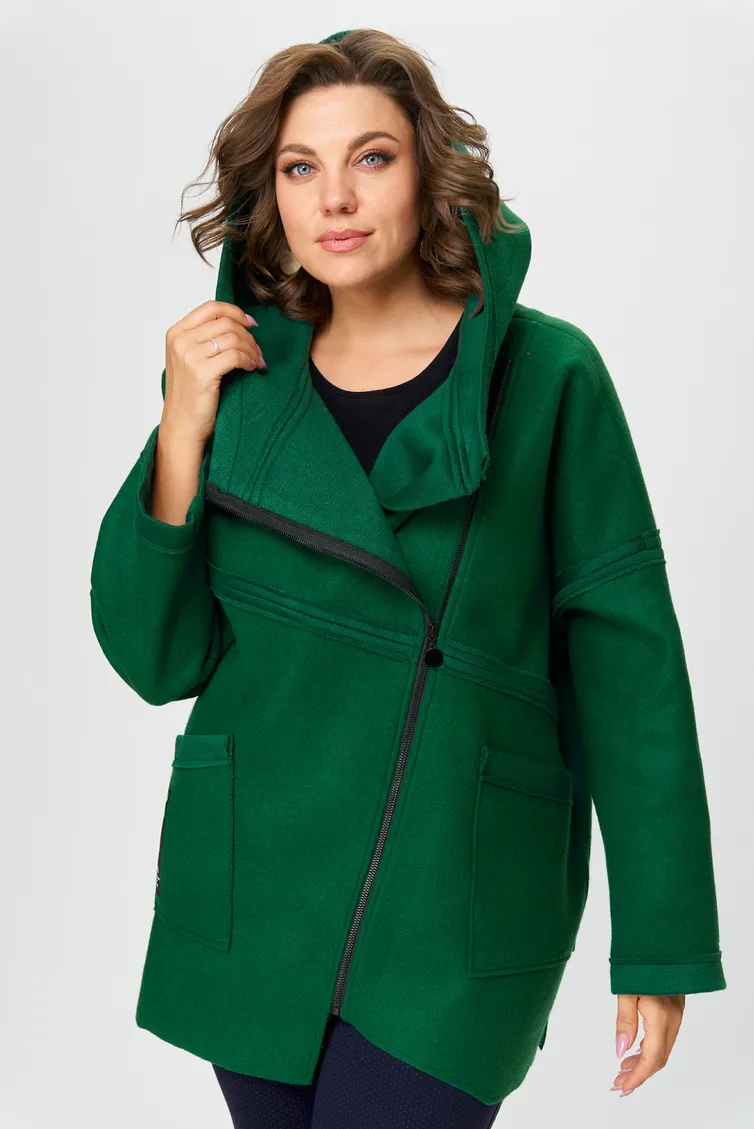 Полупальто Michel Chic арт. 360 зеленый