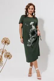 Платье Galean Style арт. 963 темн.хаки