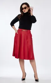 Skirt Klever 0225 krasnyj