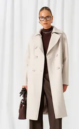 Пальто Beautiful & Free 9029 молочный