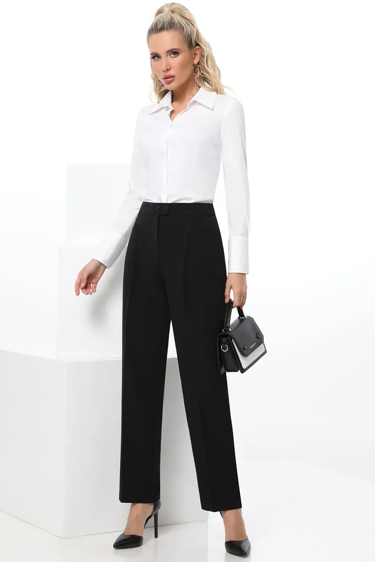 Spodnie DS Trend #Br-0210-0389 (chernye s zashhipami i strelkami)