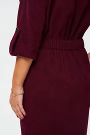 Sukienka VI ORO #VR-1145-4 marsala