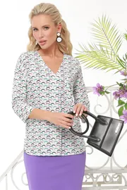 Bluzka DS Trend #B-1693-0179-04 (belaya printovannaya s zashhipom)