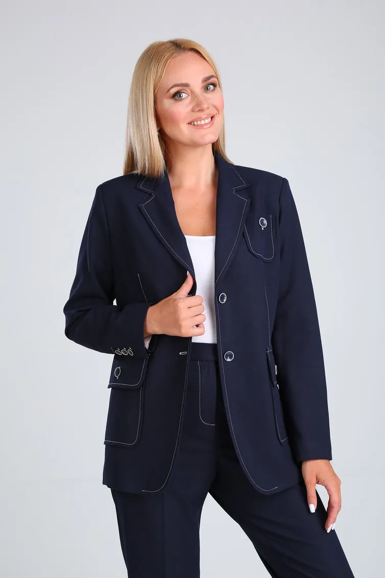 Garnitur Vilena-fashion #725 temno-sinij