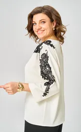 Блузка Rumoda 2277 дл.р молочный