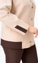 Garnitur Vilena-fashion 1144 bezh+shokolad