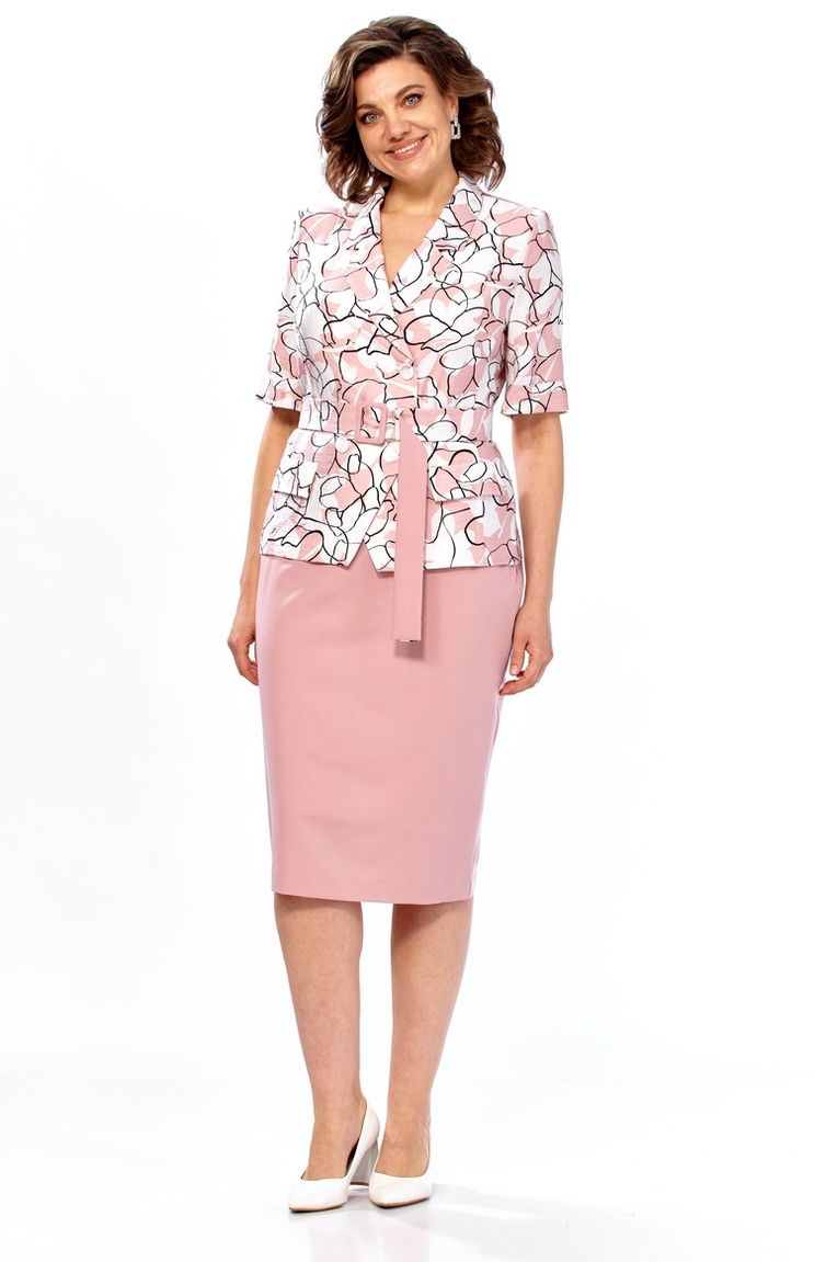 Костюм Milora арт. 1361 розовый + цветы