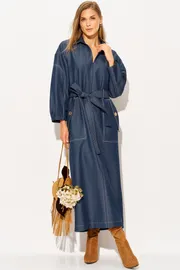 Dress LAIKONY #L-594 temno-sinij