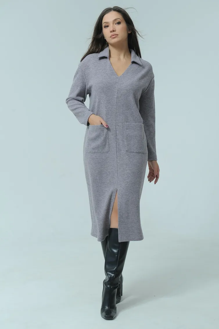 Dress Ma Cherie #4033 sero-fioletovyj